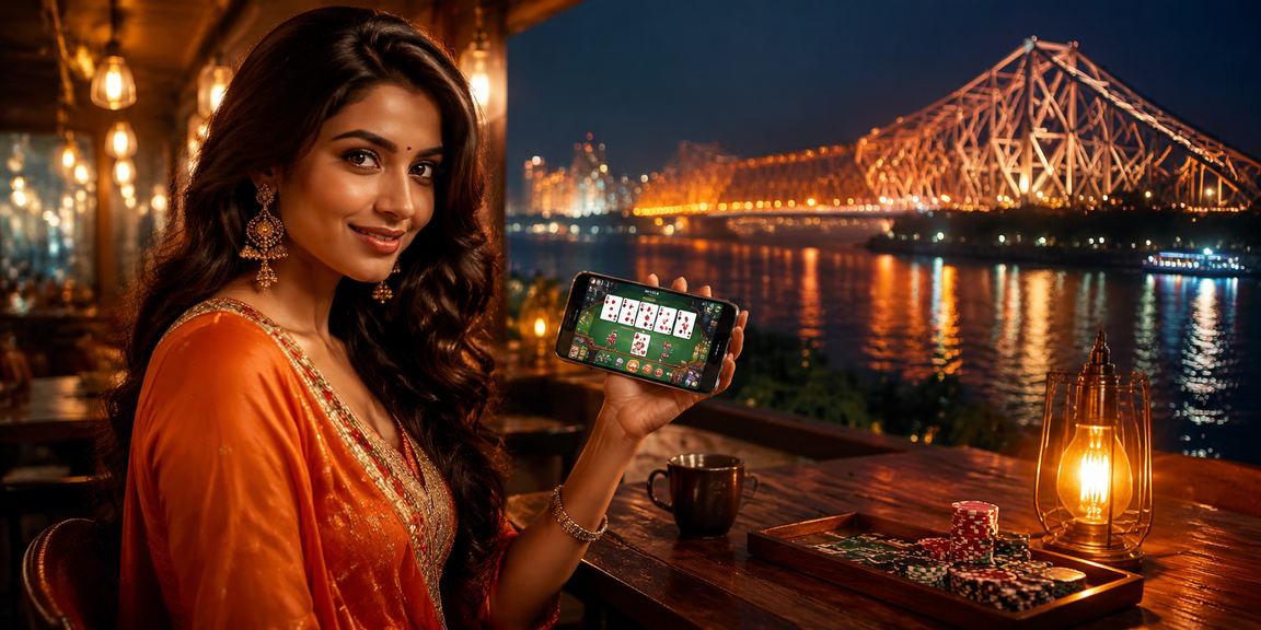 A vibrant view of Kolkata Howrah Bridge and baccarat gaming